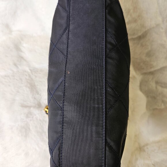 Authentic Prada Tessuto Catena Nylon Quilted Chain Shoulder Bag in Black - Picture 15 of 17